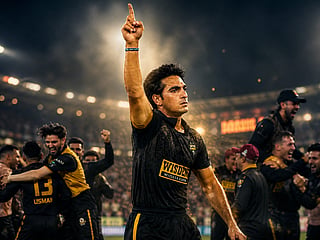 Hunain Shah defended six runs in the final