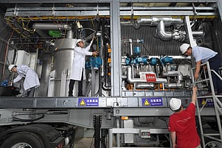 POWER BANK FOR AI ERA: China begins testing  A miniature, mobile 10-megawatt (MW) nuclear reactor is being tested in China. The  truck-mounted nuclear power plant is designed to energise data centres for decades  while promising to make traditional fossil-fueled gensets entirely obsolete. 