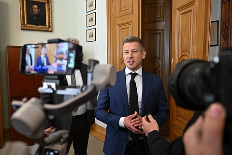 The leader of Hungary's Tisza party, Prime Minister elect Peter Magyar