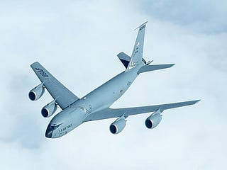 A Boeing KC-135R Stratotanker has reportedly issued a "7700" distress signal over the Arabian Gulf near Iran on Tuesday, May 5, 2026, as per aviation trackers.