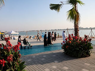 Al Mamzar Beach reopens with night swimming, activities