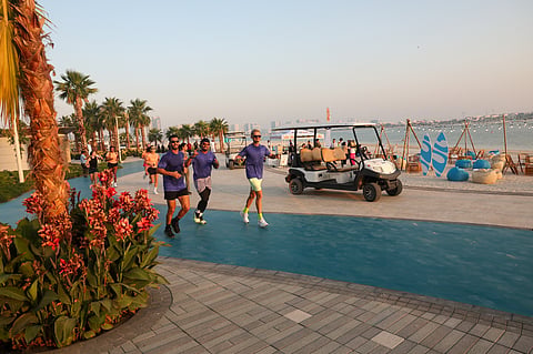 Newly renovated Al Mamzar Beaches by Dubai Municipality after its official opening on Tuesday evening. 