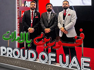 Shabbir Merchant with his sons Shazil and Shoaib Merchant of Champion