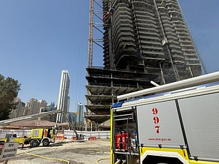 Fire reported near Al Habtoor Grand in Dubai Marina