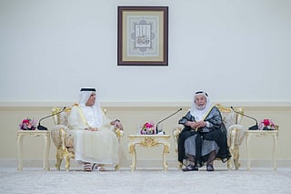 Sharjah Ruler Sheikh Dr Sultan receives Ras Al Khaimah Ruler Sheikh Saud