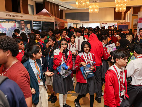 Students attend a past edition of Gulf News Edufair in Dubai