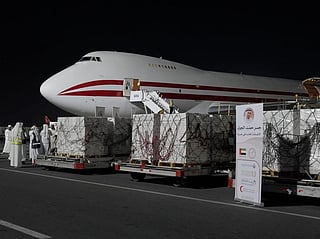 'Humaid Air Bridge' campaign delivers over 600 tonnes of humanitarian aid to Palestinians in Gaza