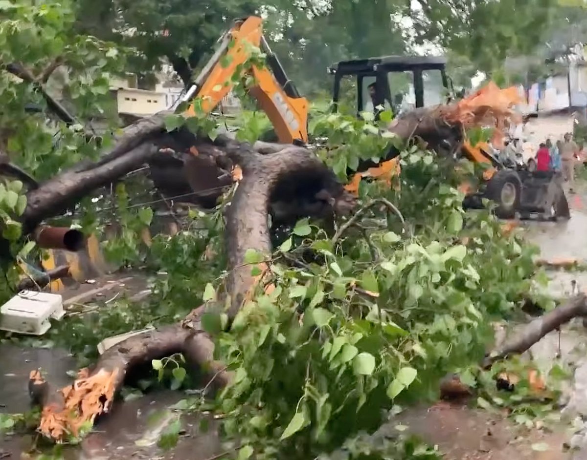 Local disaster response crews were deployed in Uttar Pradesh to clear fallen trees, reopen blocked roads and assist trapped residents with chainsaws and cranes. At least 104 people have been killed after violent storms, heavy rain, hail and lightning hit Uttar Pradesh, India’s most populous state, authorities and officials said Thursday, with the Prayagraj area suffering the highest number of casualties.
