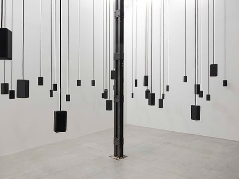 2026.Washwasha.Taus Makhacheva. Dear R…L.. (Speakers). Image courtesy of National-Pavilion UAE – La Biennale di Venezia. 