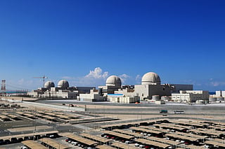 A handout picture obtained from the media office of the Barakah Nuclear Power Plant. Photo taken on February 13, 2020.