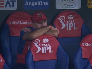 Ponting was spotted sat in the dugout by himself after Punjab Kings lost again in IPL 