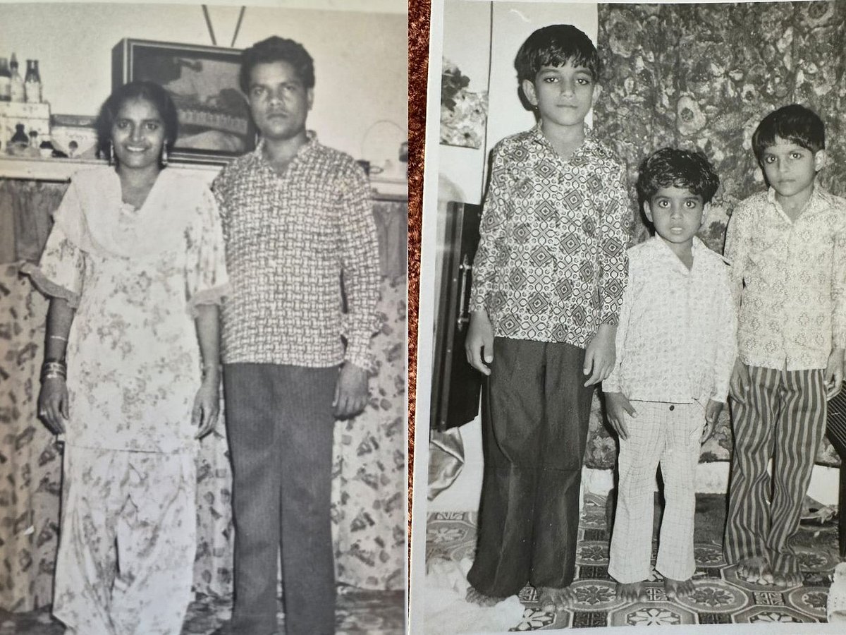 Left: Badrun Nisa and Mohammad Umer Khan. Right: Mohammad Sadiq, Mohammad Khalid and Mohammad Zahid. 