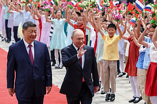 Xi greets Putin at Beijing’s Great Hall summit