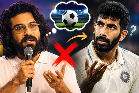 Ram Charan apologised for calling Bumrah a footballer