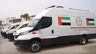 UAE delivers 40 tonnes of medical supplies, four ambulances to health sector in Gaza Strip