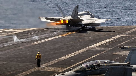 "US forces conducted self-defense strikes in southern Iran today to protect our troops from threats posed by Iranian forces," Tim Hawkins, a US Central Command spokesman, said in a statement.