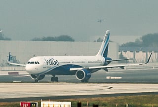 An IndiGo flight made an emergency landing at Gujarat’s Rajkot airport on Monday.