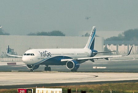 An IndiGo flight made an emergency landing at Gujarat’s Rajkot airport on Monday.