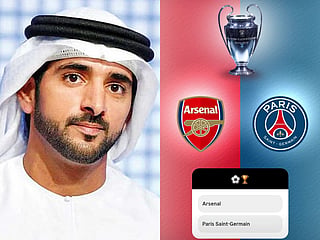 Sheikh Hamdan asks fans: Arsenal or PSG? 