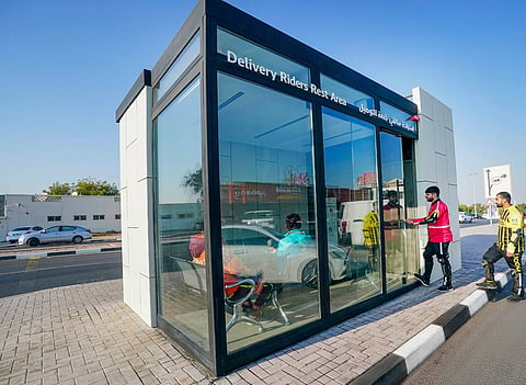 Inside a rest area in Al Barsha, Dubai