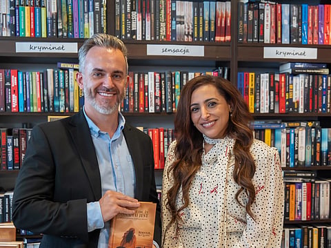 Sheikha Bodour with Mark Thompson, editor-in-chief of Gulf News