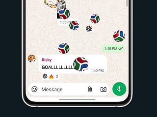 WhatsApp updates the football emoji to animate into the Trionda World Cup 2026 match ball