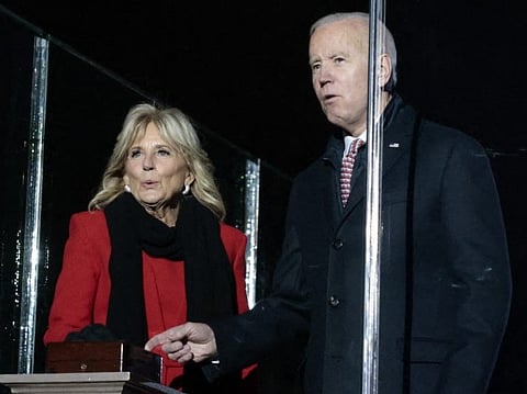  File photo: Joe Biden and Jill Biden.