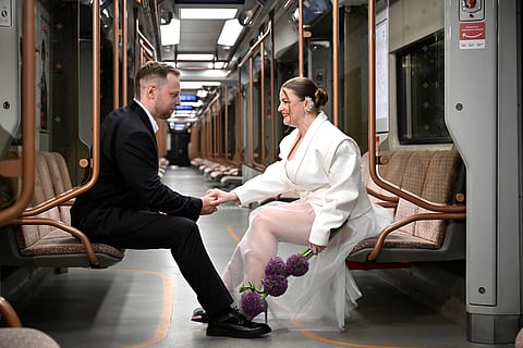 Moscow Metro becomes a wedding hotspot 