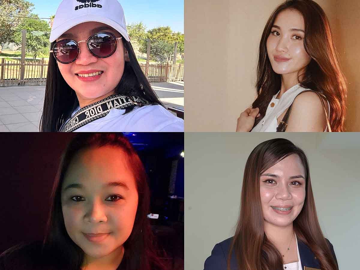 Clockwise from top left: Mary Jane Lorejo, Monica Guadalupe, Cindy Viel Maravillas Silva, and Riza Juanico