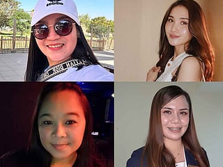 Clockwise from top left: Mary Jane Lorejo, Monica Guadalupe, Cindy Viel Maravillas Silva, and Riza Juanico