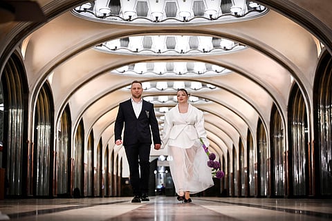 Moscow Metro becomes a wedding hotspot 