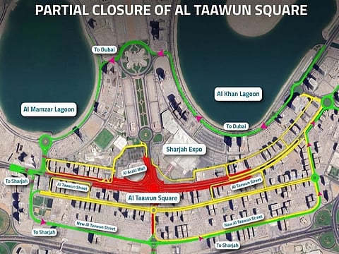 Sharjah announces traffic diversions for Al Taawun Tunnel project from June 13