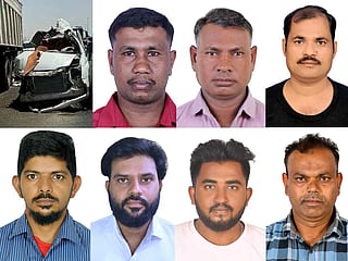 Clockwise from top left: Samuvel Rangasami, Markandey Chauhan, Abdul Rasheed, Saleem Sayyed, Thirupathi Gollapally, Mohammad Saqib and Abdul Rafiq