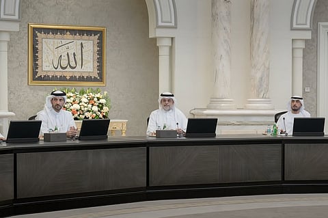 Sheikh Sultan bin Mohammed bin Sultan Al Qasimi chairs the Sharjah Executive Council meeting. 