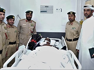 The visit aimed to check on their condition and offer support as they recover from the ordeal, Dubai Police said. 