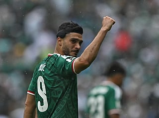 Mexico's forward Raul Jimenez was brought to tears after scoring his first World Cup goal 