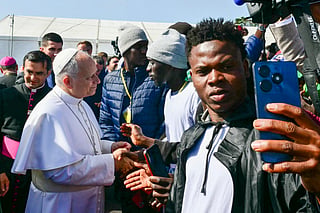 Pope Leo XIV tells migrants: ‘All of us are migrants’