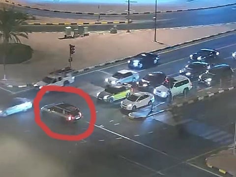 Sharjah Police release CCTV video showing dangers of rushing