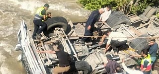 Search continues for a missing passenger after a bus veered off the road and plunged into a river near the village of Razan in Iraq's Kurdistan region.