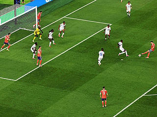  John McGinn of Scotland scores his team's first goal past Johny Placide of Haiti during the FIFA World Cup 2026 Group C match at Boston Stadium on June 13, 2026 in Foxborough, Massachusetts.