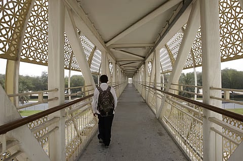 Abu Dhabi maintains 25 pedestrian bridges and 38 tunnels to improve safety