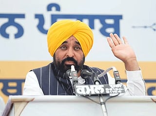 The decision comes after Mann (pictured) appeared before the Takht on January 15 over allegations related to a video in which a person resembling him was seen pouring alcohol over images of Sikh Gurus.