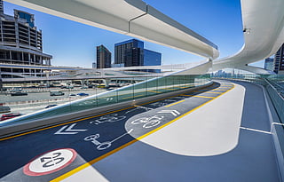 Among the most significant RTA's projects currently under construction is a 730-metre-long pedestrian and cycling bridge crossing Dubai-Al Ain Road.