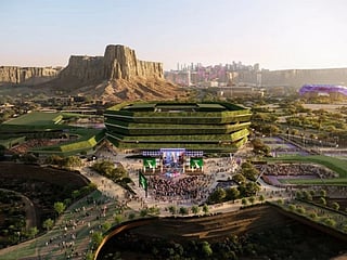 The complex, currently under construction in Qiddiya City, west of Riyadh, will feature 30 courts, including 28 hard courts and two clay courts, and is being designed by international sports architecture firm Populous.