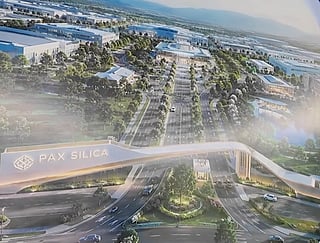 Pax Silica: An artist's conception of the planned Economic Security Zone (ESZ), a flagship project under the US-led Pax Silica initiative, at the New Clark City, in Pampanga, 1 hour by car from Manila.