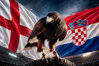 Shawk the hawk predicts England vs Croatia