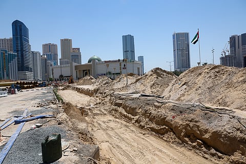 Work in progress a on closed Al Taawun road in Sharjahas part of Dh750 million Sharjah–Dubai road projects to ease traffic and boost connectivity. 