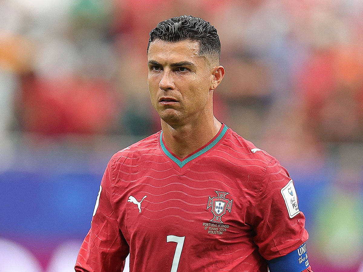 Cristiano Ronaldo #7 of Portugal walks off the pitch after the 1-1 draw during the FIFA World Cup 2026 Group K match between Portugal and Congo DR at Houston Stadium on June 17, 2026 in Houston, Texas.