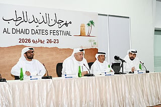 From left to right: Mohammed Musabeh Al Tunaiji, Mohammed Ahmed Amin Al Awadi, Rashid Mohair Al Ketbi, and Saeed bin Fadel Al Ketbi