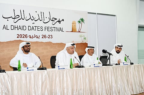 From left to right: Mohammed Musabeh Al Tunaiji, Mohammed Ahmed Amin Al Awadi, Rashid Mohair Al Ketbi, and Saeed bin Fadel Al Ketbi